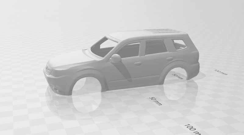 Subaru forester 3D Принт Модель .c4d .max .obj .3ds .fbx .stl .blend 