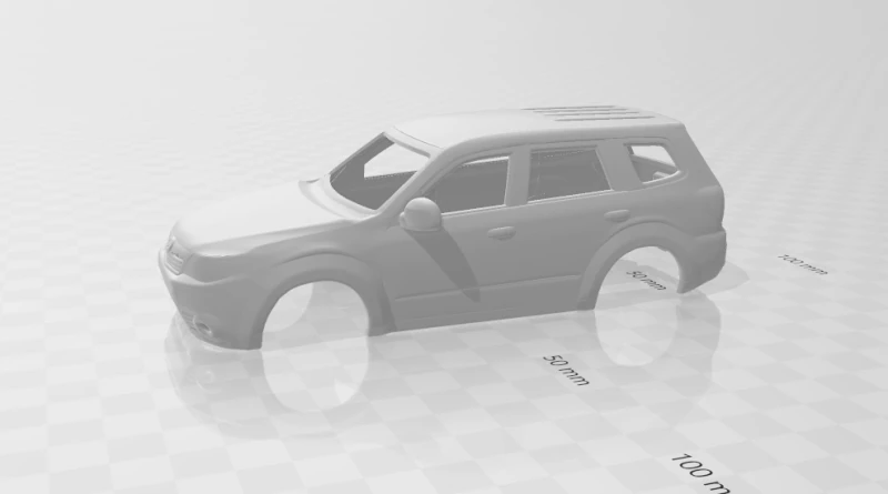 Subaru forester 3D Print Model .c4d .max .obj .3ds .fbx .stl .blend 