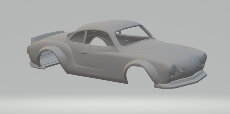 Karmann ghia race Modelo de Impressão 3D .c4d .max .obj .3ds .fbx .stl .blend