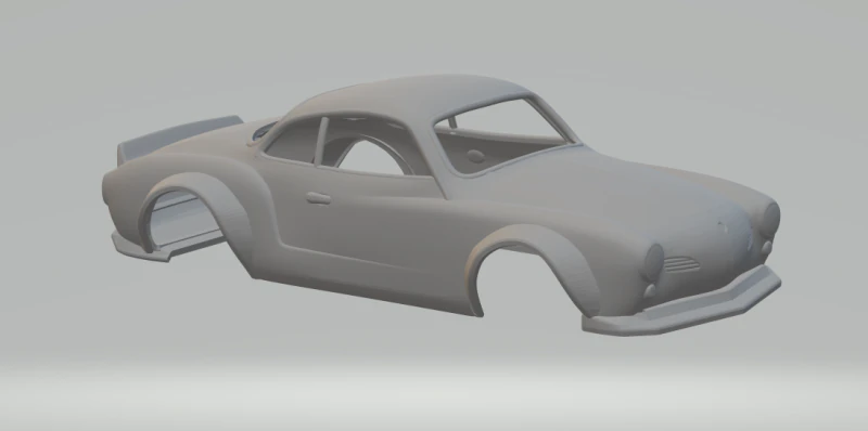 Karmann ghia race 3D Print Model .c4d .max .obj .3ds .fbx .stl .blend 