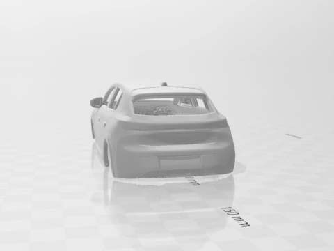 Peugeot 208 3D Print Model