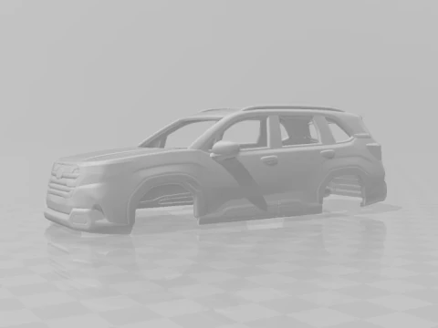 스바루 포레스터 3D 프린트 모델