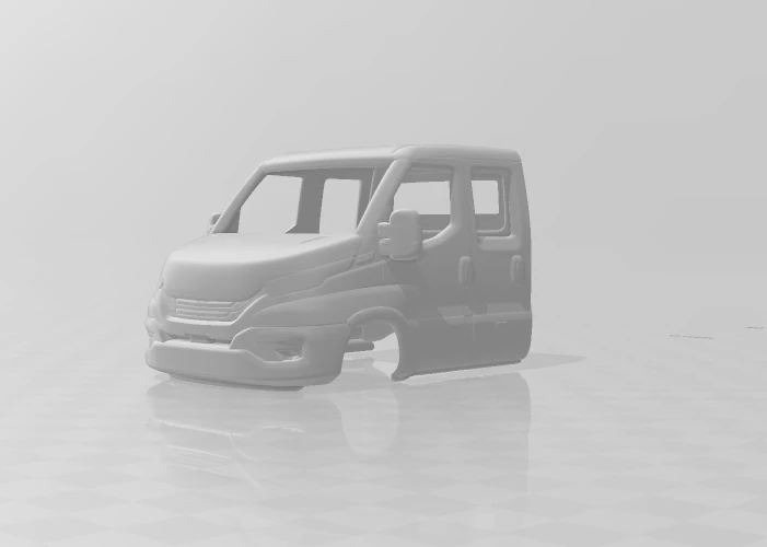 Iveco daily crew cab 3D Print Model .c4d .max .obj .3ds .fbx .stl .blend 