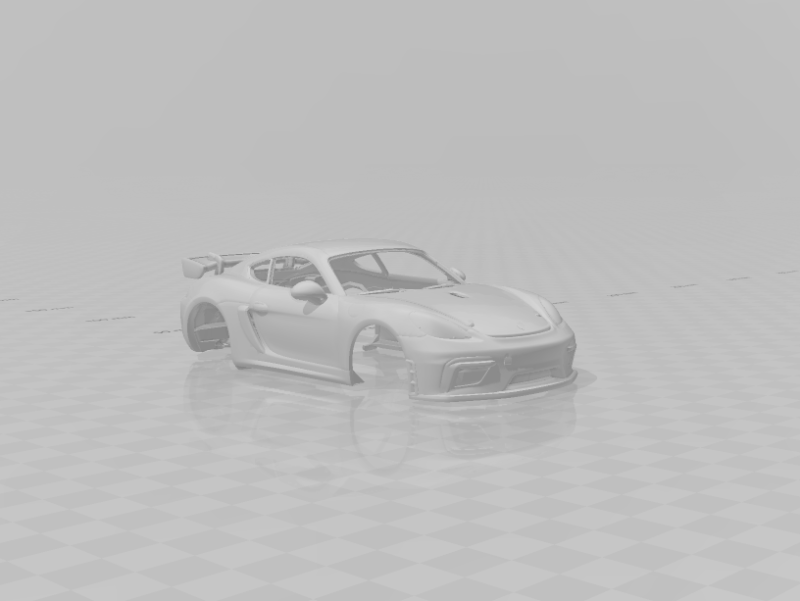 Porsche 718 Cayman GT4 Modello di stampa 3D .c4d .max .obj .3ds .fbx .stl .blend