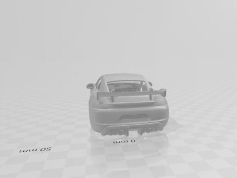 Porsche 718 Cayman GT4 Modello di stampa 3D
