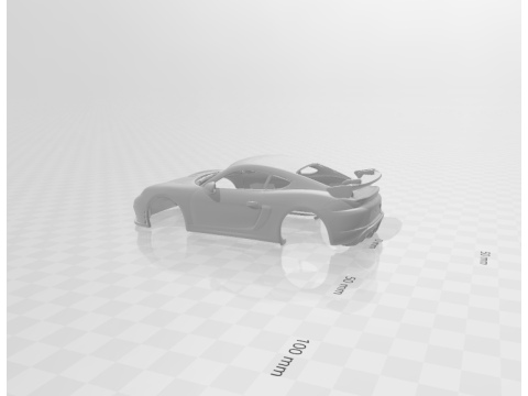 Porsche 718 Cayman GT4 Modello di stampa 3D