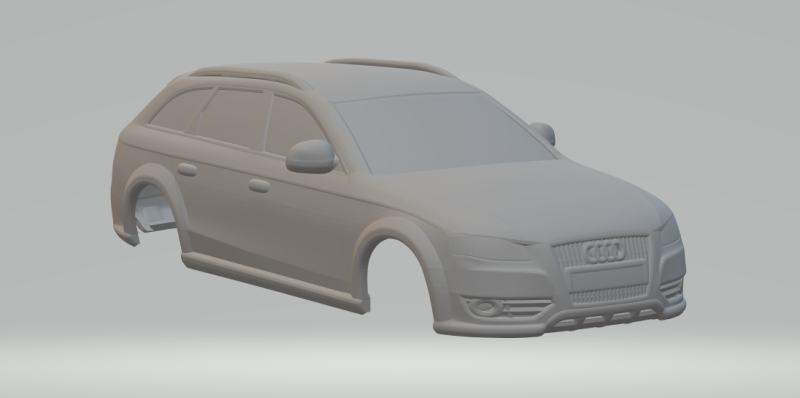 A4 allroad Modello di stampa 3D .c4d .max .obj .3ds .fbx .stl .blend