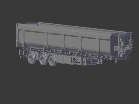 Trailer dumper euro 3D Print Model
