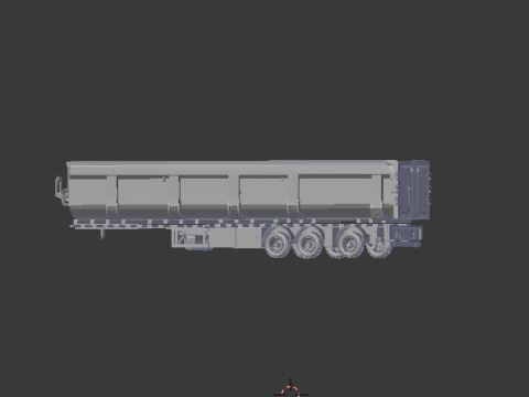 Trailer dumper euro 3D-Druckmodell