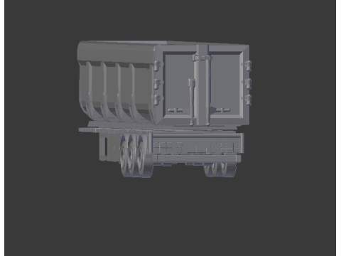 Trailer dumper euro 3D-Druckmodell