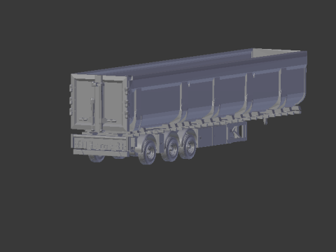 Trailer dumper euro 3D-Druckmodell