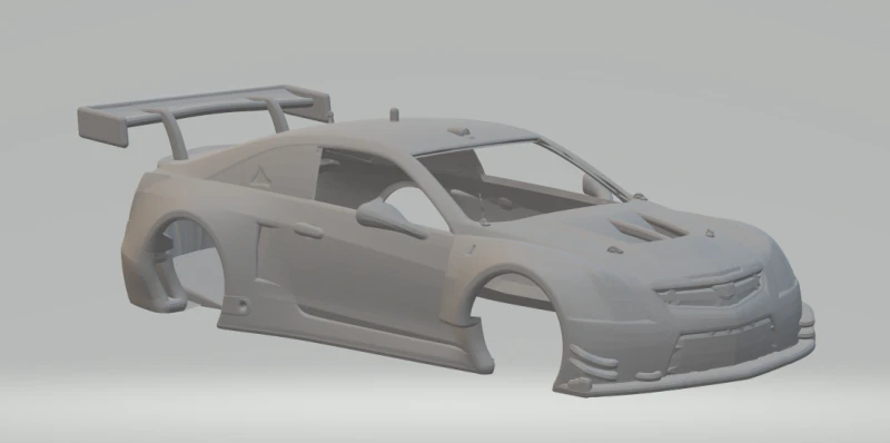 Cadillac race car 3D Print Model .c4d .max .obj .3ds .fbx .stl .blend 