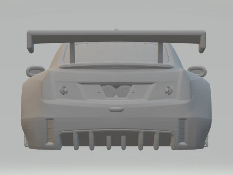 Cadillac race car 3D Print Model