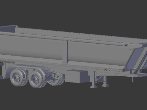 Причіп самоскид США 3D Принт Модель