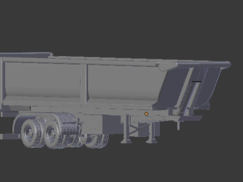 Trailer dumper usa 3D Принт Модель