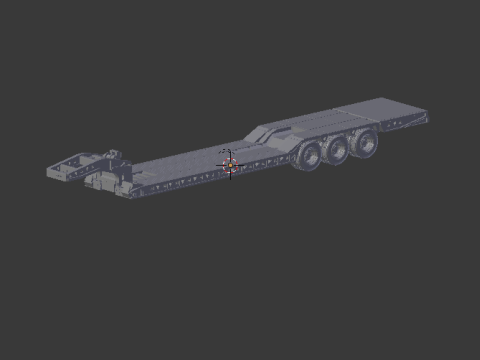 Trailer flatbed 3D Print Model