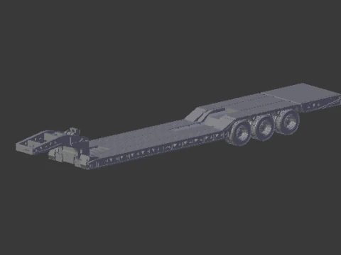 Trailer flatbed 3D Print Model