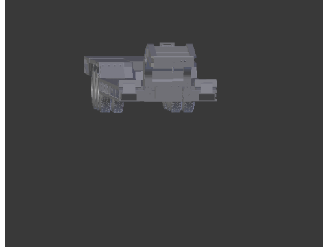 Trailer flatbed Modelo de Impressão 3D
