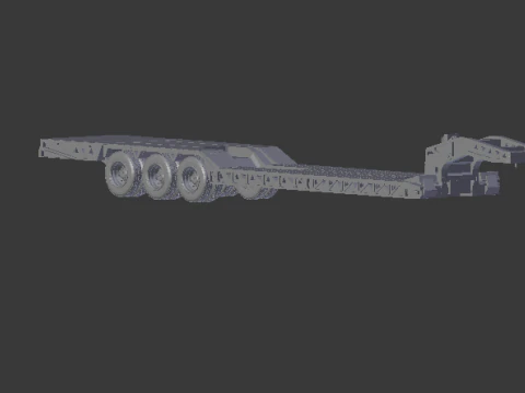 Trailer flatbed 3D Print Model