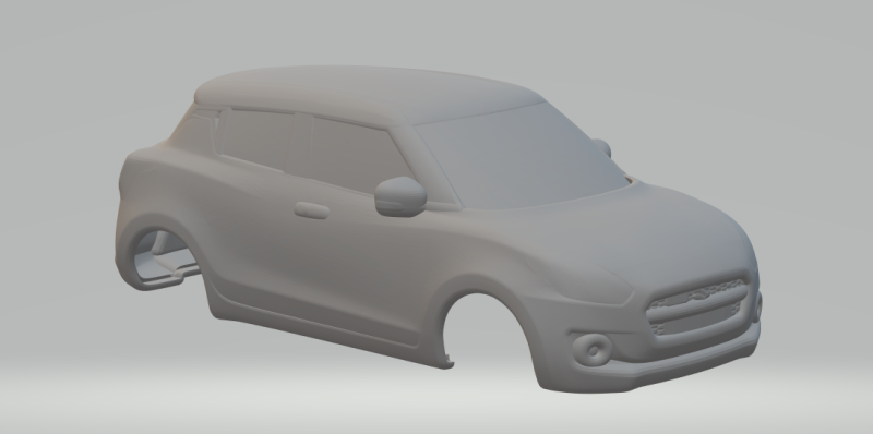 Suzuki swift closed 3D 프린트 모델 .c4d .max .obj .3ds .fbx .stl .blend