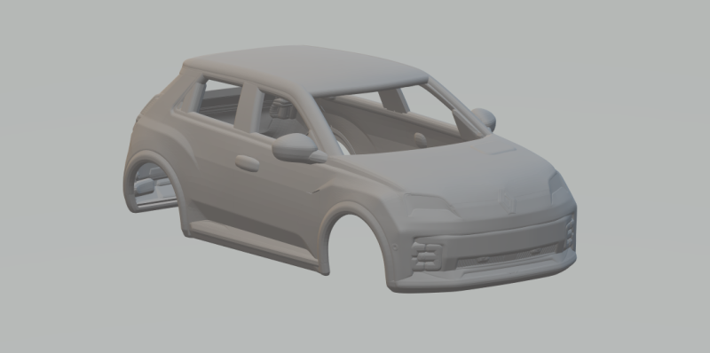 Renault 5 E-Tech Modèles 3D en vedette .c4d .max .obj .3ds .fbx .stl .blend