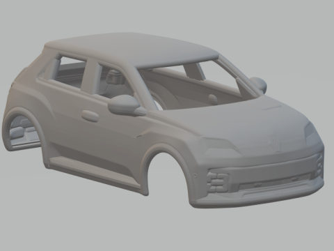 Renault 5 E-Tech 3D Print Model