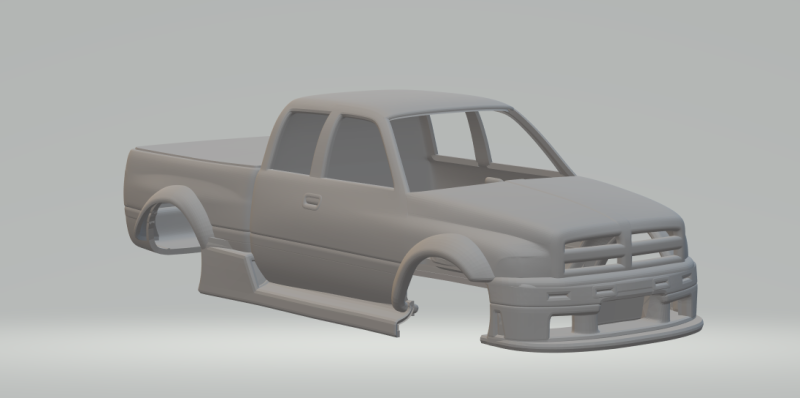 Dodge ram Modelo de Impressão 3D .c4d .max .obj .3ds .fbx .stl .blend