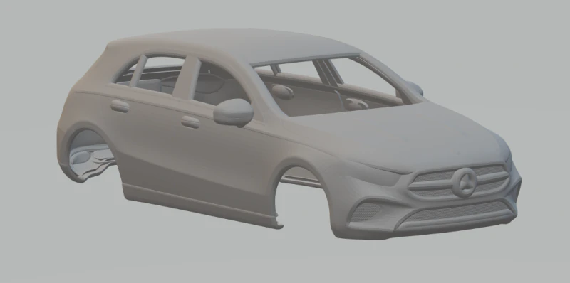 Mercedes benz class a 3D Print Model .c4d .max .obj .3ds .fbx .stl .blend 