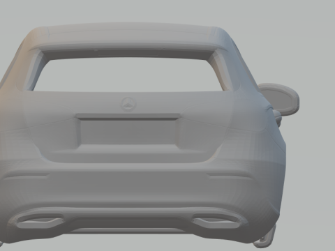 Mercedes benz class a 3D printmodel
