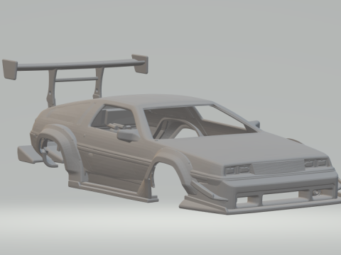 DMC DeLorean extreme 3D Print Model