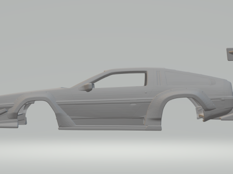 DMC DeLorean extreme 3D 프린트 모델