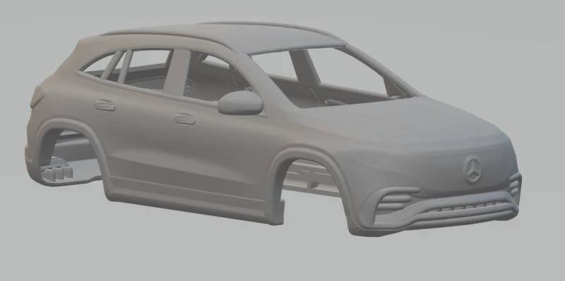 Mercedes benz eqa 3D Print Model .c4d .max .obj .3ds .fbx .stl .blend