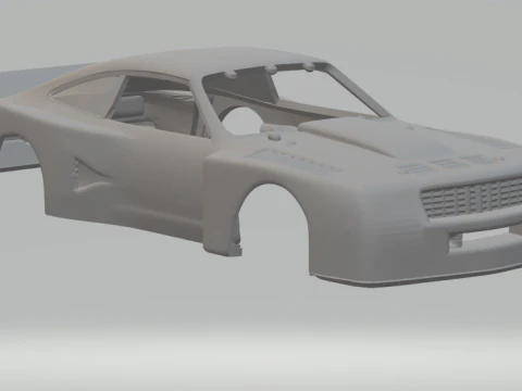 मस्टैंग रेस कार 3D प्रिंट मॉडल