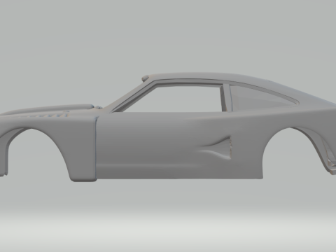 Mustang race car Model Cetak 3D