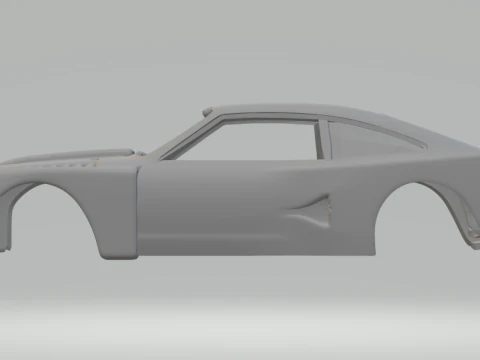 Mustang race car 3D Print Model