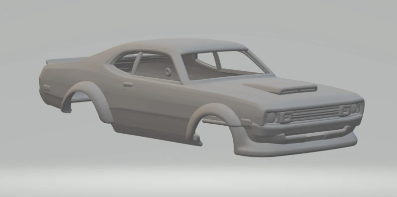 Dodge demon 3D Print Model .c4d .max .obj .3ds .fbx .stl .blend 