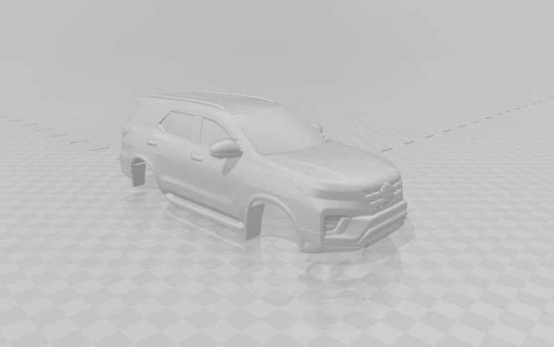 Toyota fortuner sw4 body Modello di stampa 3D .c4d .max .obj .3ds .fbx .stl .blend