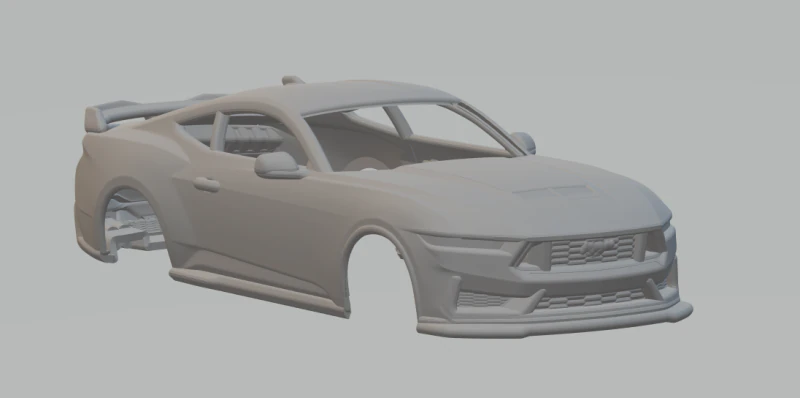 Mustang dark horse 3D Print Model .c4d .max .obj .3ds .fbx .stl .blend