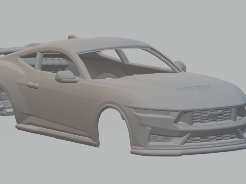Mustang dark horse Modèles 3D en vedette