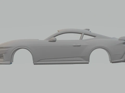 Mustang dark horse 3D Print Model