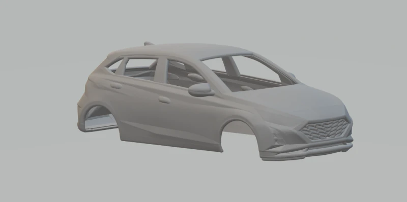 Hyundai i20 3D Print Model .c4d .max .obj .3ds .fbx .stl .blend 