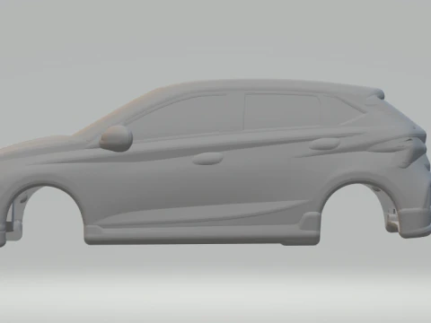 Hyundai i20 closed 3D Print Model
