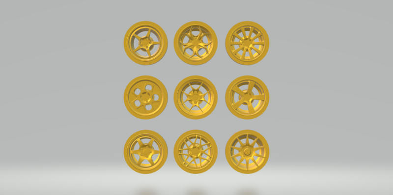 Pack rims aftermarket 1-32 3D Druckmodell .c4d .max .obj .3ds .fbx .stl .blend