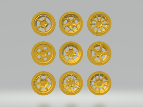 Pack rims aftermarket 1-32 3D Print Model