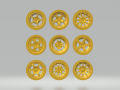Pack rims aftermarket 1-32 3D Print Model