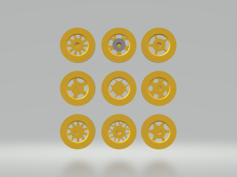 Pack rims aftermarket 1-32 3D Druckmodell
