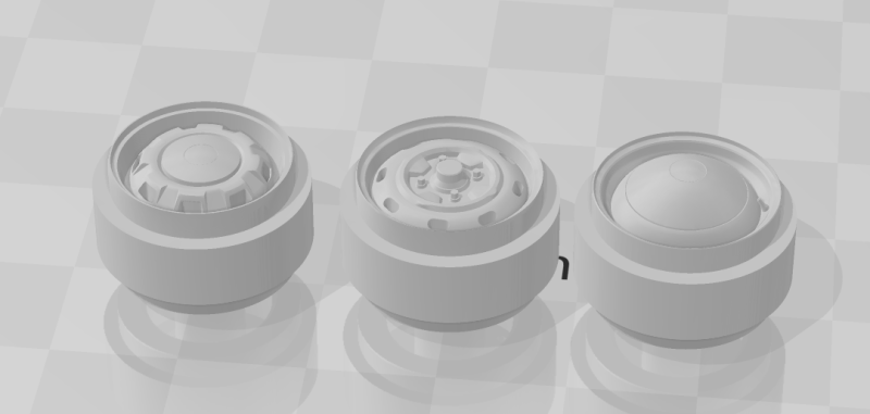 Pack Volkswagen steel wheels 3D 打印模型 .c4d .max .obj .3ds .fbx .stl .blend