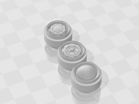 Pack Volkswagen steel wheels 3D 打印模型