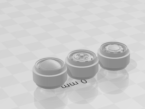 Pack Volkswagen steel wheels 3D 打印模型