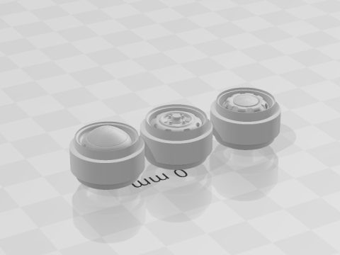 Pack Volkswagen steel wheels 3D 打印模型